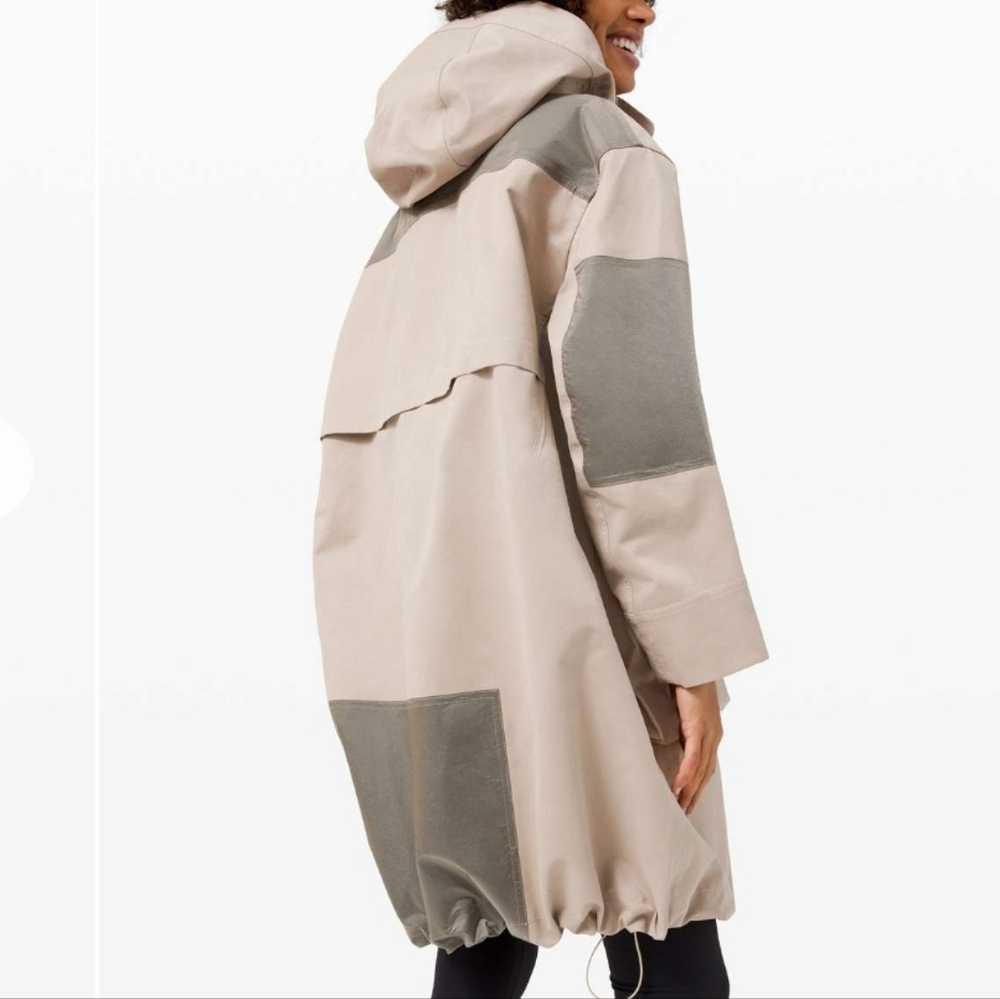 Lululemon Gathering Storm Long Jacket In Sandlot Size 8 - Picture 2 of 13